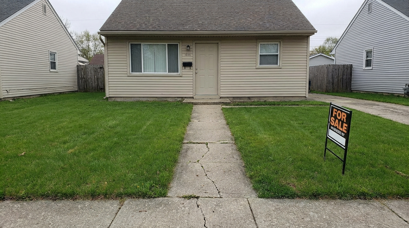 Backyard before landscaping design